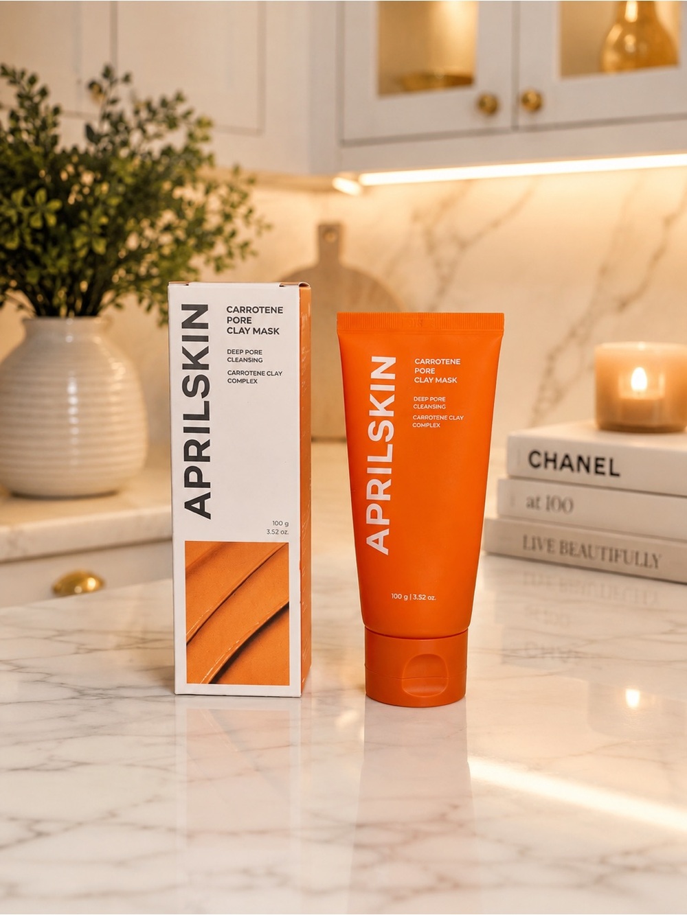 APRILSKIN Carrotene Pore Clay Mask 100g K-Beauty Korean Skincare Pore Cleansing